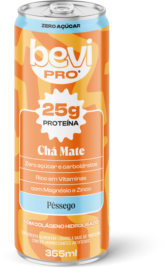 Chá Proteico 25g Mate e Pêssego