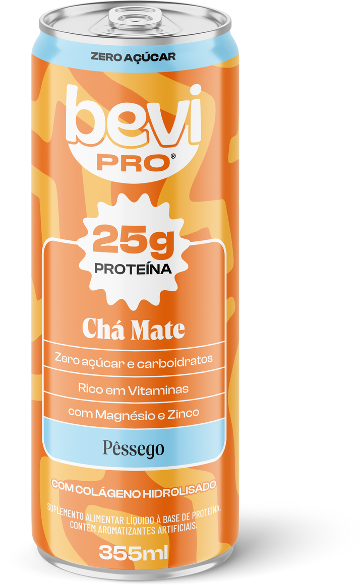 Chá Proteico 25g Mate e Pêssego